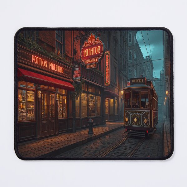 Item preview, Lifestyle Hub: Vintage Magic Cityscape Art: Ethereal & Noir Fantasy designed and sold by M&M Lifestyle Hub.