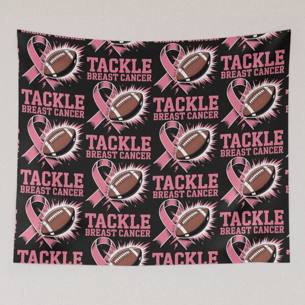 Item preview, October Football Tackle Breast Cancer Awareness Men Women, Tackle Breast Cancer Football Awareness Tee designed and sold by BLZART.