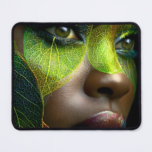 Item preview, Vibrant Leafy Face with Exotic Color Palette designed and sold by Artessie.