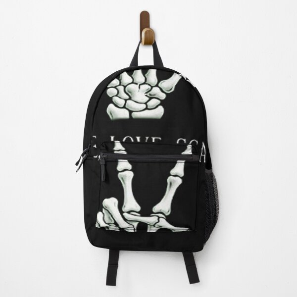Item preview, Peace, Love, Scares – Skeleton Hand Halloween Graphic designed and sold by FelixnRobinus.