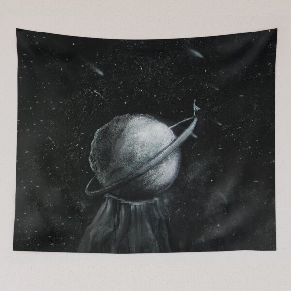 Item preview, Surreal Space Illustration – Between No Land and No Sky designed and sold by the little fennec.