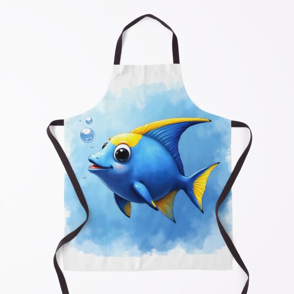 Item preview, Blue Fish with Smile designed and sold by Dompoo.