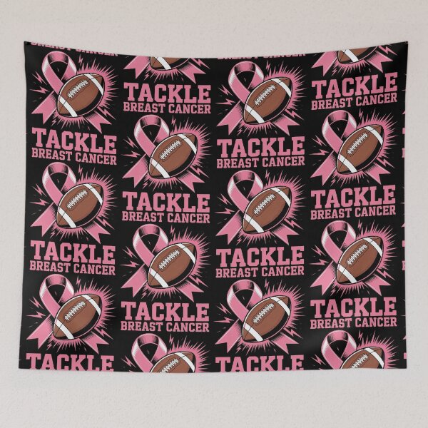 Item preview, October Football Tackle Breast Cancer Awareness Men Women, Tackle Breast Cancer Football Awareness Tee designed and sold by BLZART.
