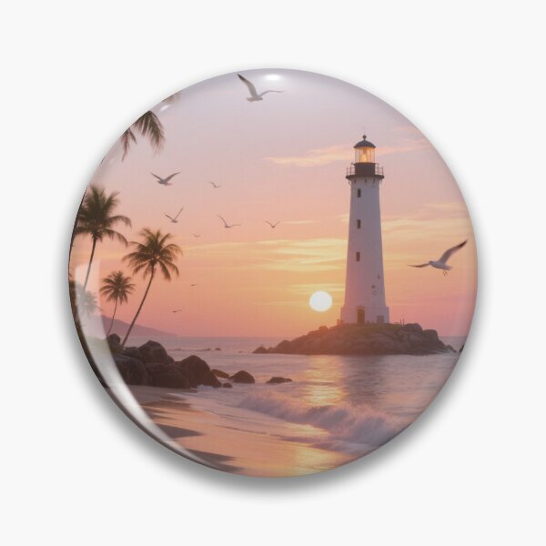 Item preview, Sunset Lighthouse Beach designed and sold by salem19902.