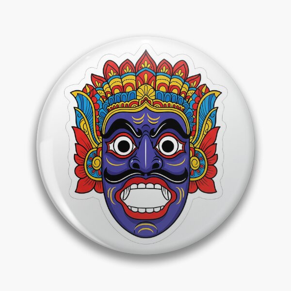 Item preview, Golu Sanniya Dumbness Mask Sticker - Open Mouth Demon designed and sold by bloomling.