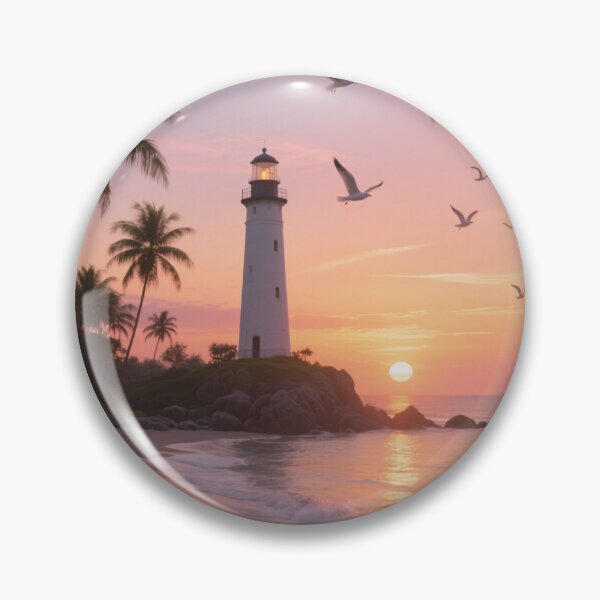 Item preview, Sunset Lighthouse Beach designed and sold by salem19902.