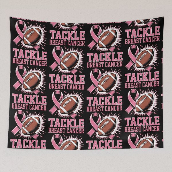 Item preview, October Football Tackle Breast Cancer Awareness Men Women, Tackle Breast Cancer Football Awareness Tee designed and sold by BLZART.