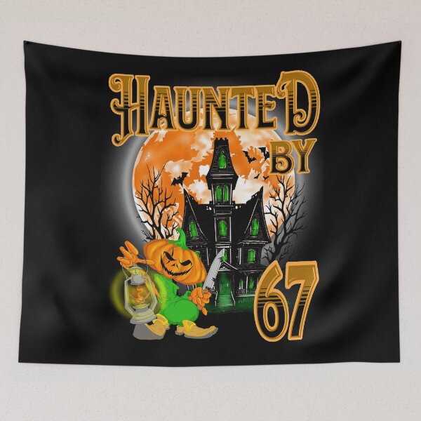 Item preview, Haunted by 67 – funny ghost and pumpkin halloween costume designed and sold by TheEndDesign.