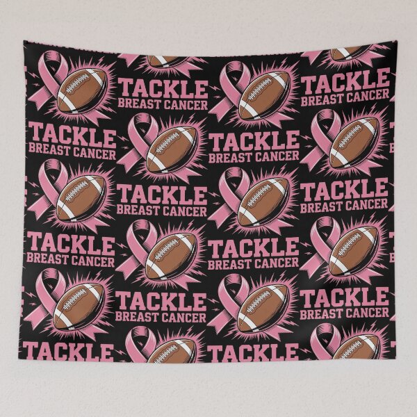 Item preview, October Football Tackle Breast Cancer Awareness Men Women, Tackle Breast Cancer Football Awareness Tee designed and sold by BLZART.