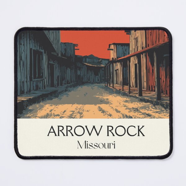 Item preview, Arrow Rock Missouri Vintage Travel Poster | Historic Old West Town Art Print | Main Street Decor designed and sold by TuncGK.
