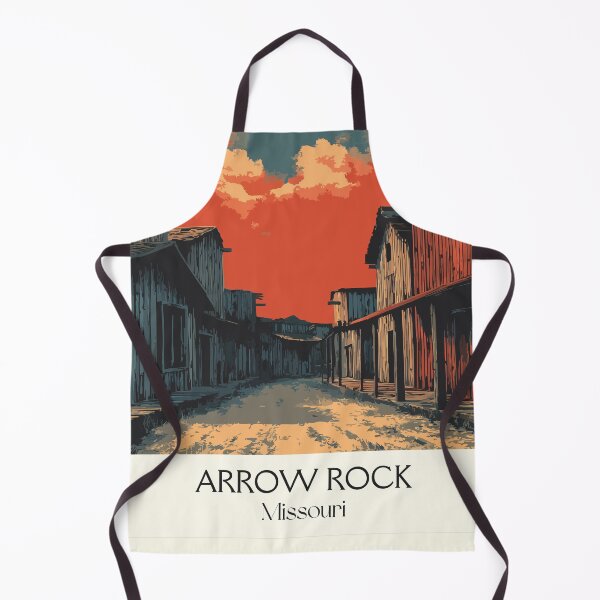 Item preview, Arrow Rock Missouri Vintage Travel Poster | Historic Old West Town Art Print | Main Street Decor designed and sold by TuncGK.