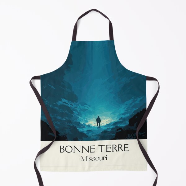 Item preview, Bonne Terre Mine Missouri Vintage Poster | Underground Lake Art Print | Scuba Diving Decor designed and sold by TuncGK.