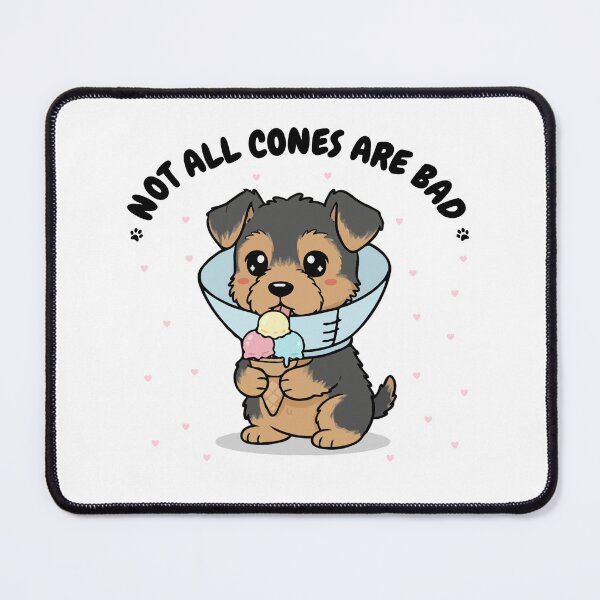 Item preview, Not All Cones Are Bad Airedale Terrier Dog Cone - Funny Ice Cream designed and sold by The Real Life Symphony.