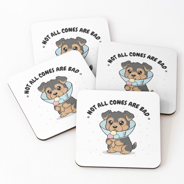 Item preview, Not All Cones Are Bad Airedale Terrier Dog Cone - Funny Ice Cream designed and sold by The Real Life Symphony.