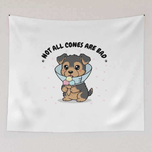Item preview, Not All Cones Are Bad Airedale Terrier Dog Cone - Funny Ice Cream designed and sold by The Real Life Symphony.