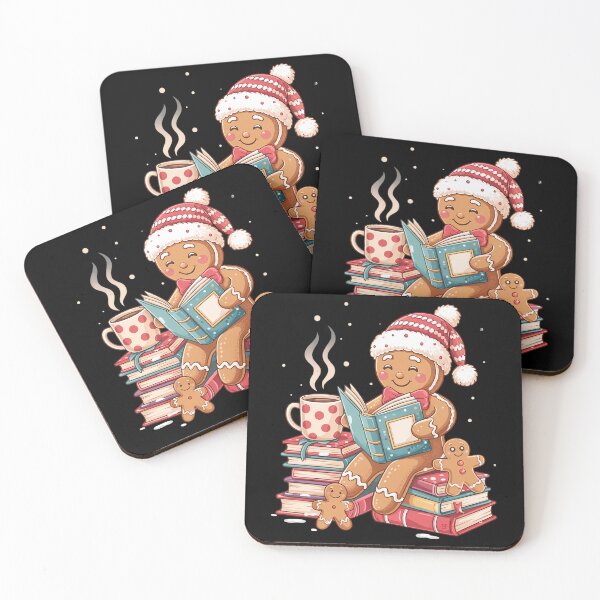 Item preview, Gingerbread Reading Book Lovers Christmas Bookworm Librarian designed and sold by WalshDrawnLaugh.