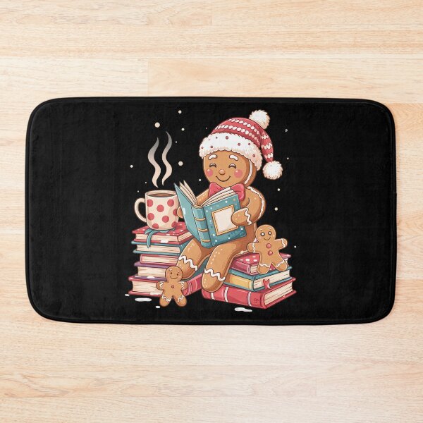 Item preview, Gingerbread Reading Book Lovers Christmas Bookworm Librarian designed and sold by WalshDrawnLaugh.