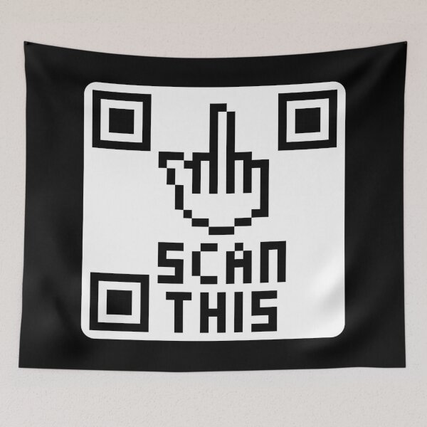 Item preview, Middle finger QR code designed and sold by experimentons.