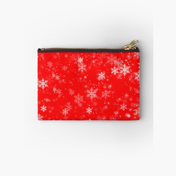 Item preview, Snowflakes on red backgroundSeamless Pattern designed and sold by CorAleArt.