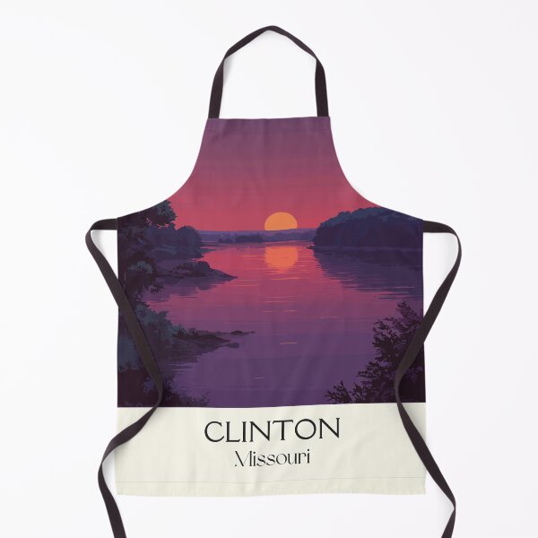 Item preview, Clinton Missouri Vintage Travel Poster | Truman Lake Sunset Art Print | Minimalist Lake Decor designed and sold by TuncGK.