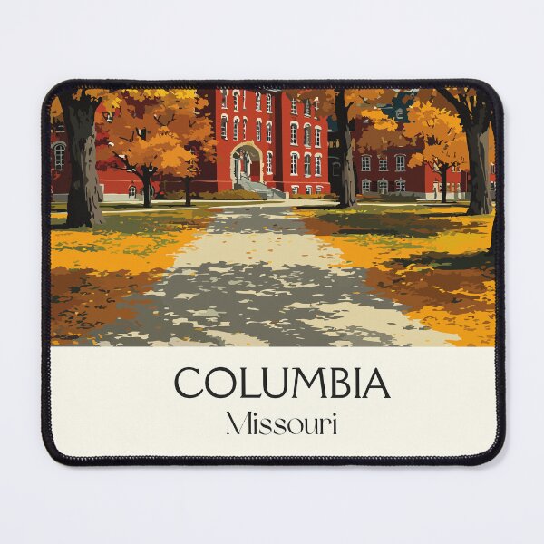 Item preview, Columbia Missouri Vintage Travel Poster | University Campus Art Print | Autumn College Town Decor designed and sold by TuncGK.