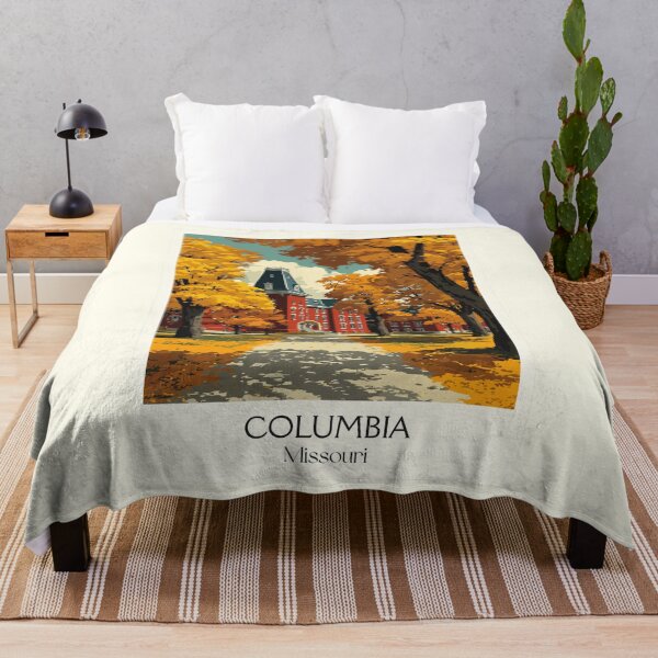 Item preview, Columbia Missouri Vintage Travel Poster | University Campus Art Print | Autumn College Town Decor designed and sold by TuncGK.