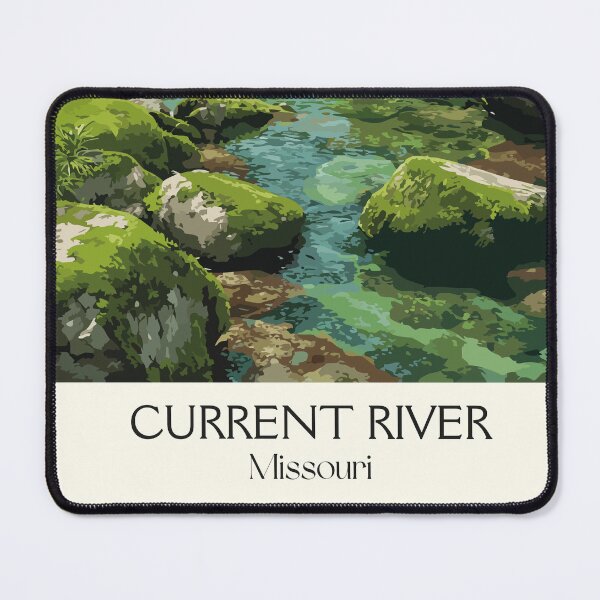 Item preview, Current River Missouri Vintage Poster | Ozark Scenic Riverways Art Print | Forest Stream Decor designed and sold by TuncGK.