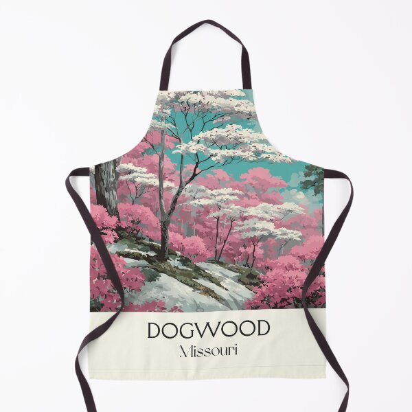 Item preview, Missouri Dogwood Vintage Poster | Spring Blossoms Art Print | Ozark Trail Scenery Decor designed and sold by TuncGK.