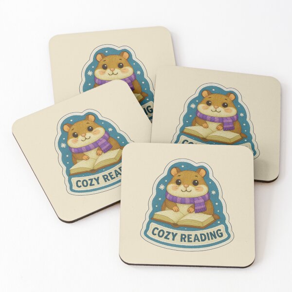 Item preview, Winter Book Hamster – Cozy Embroidery Patch Sticker designed and sold by Nuist25.
