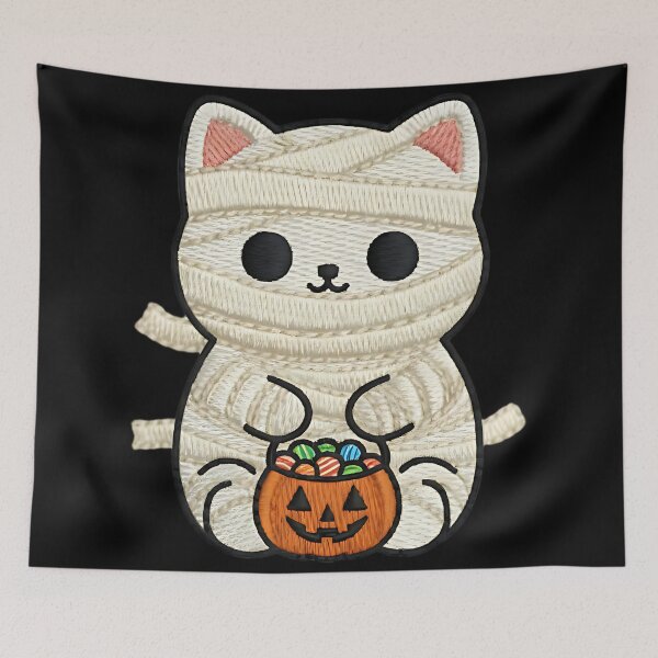 Item preview, Halloween Cat Mummy Costume Cute Spooky Kitty Trick or Treat Pumpkin designed and sold by ArtDesignTp.