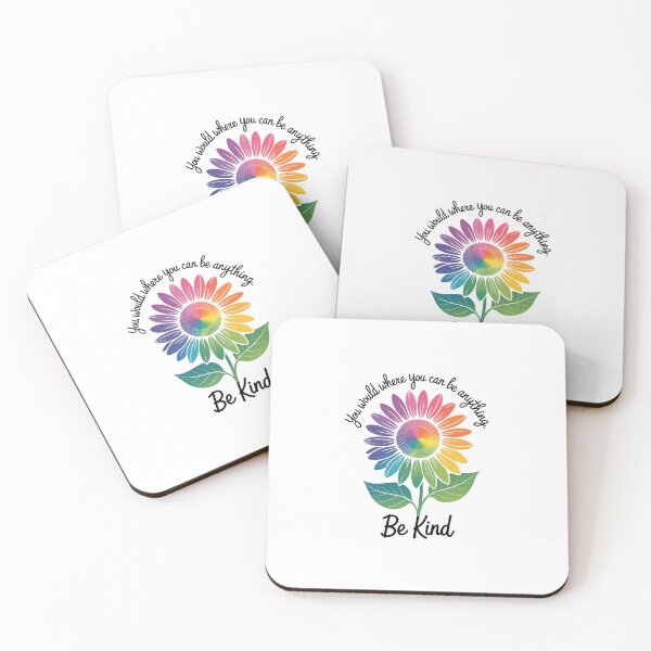 Item preview, LGBTQ Rainbow Sunflower Be Kind Gay Love Pride Flower4  designed and sold by Belkisallen.