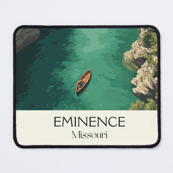 Item preview, Eminence Missouri Vintage Travel Poster | Jacks Fork River Art Print | Ozark Scenic Riverways Decor designed and sold by TuncGK.