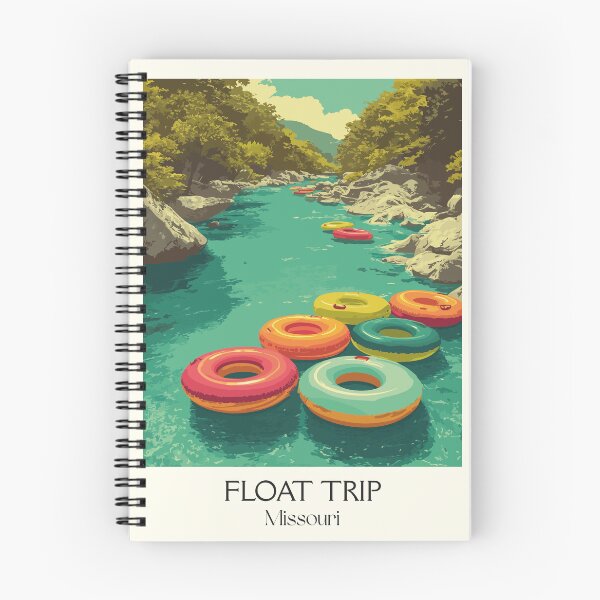Item preview, Missouri Float Trip Vintage Poster | Ozark River Fun Art Print | Summer Vacation Decor designed and sold by TuncGK.
