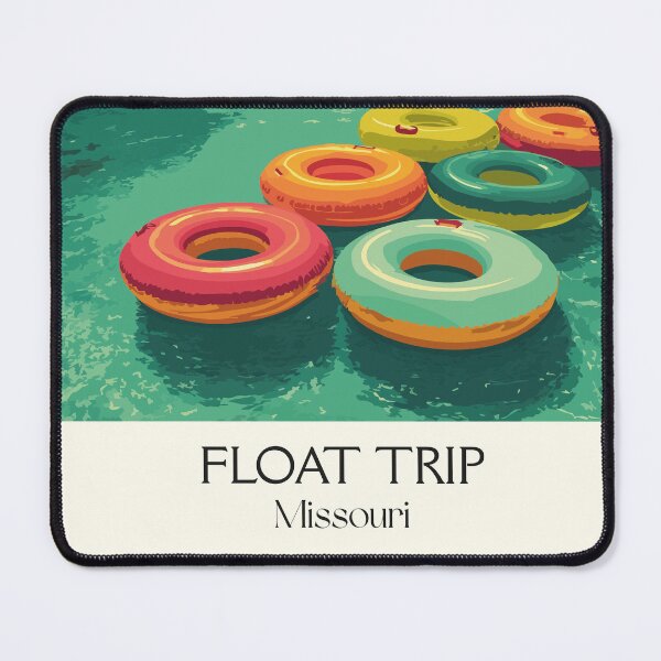 Item preview, Missouri Float Trip Vintage Poster | Ozark River Fun Art Print | Summer Vacation Decor designed and sold by TuncGK.