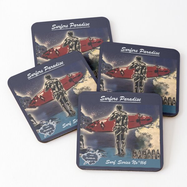 Item preview, Portrait of a surfer with his board designed and sold by marysfarbklecks.