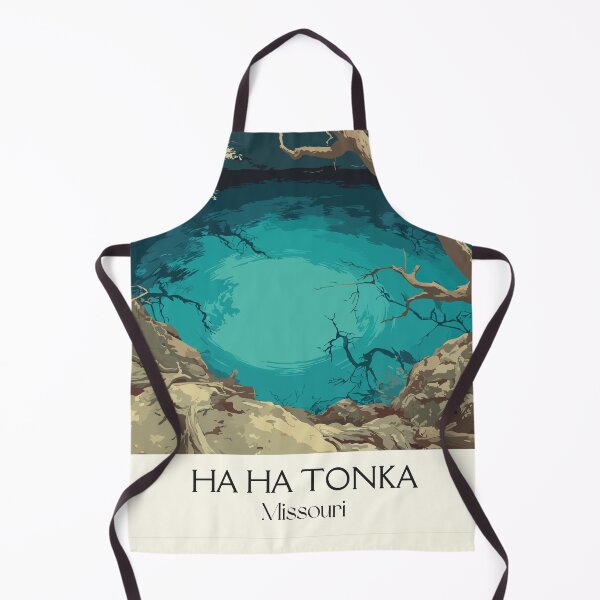 Item preview, Ha Ha Tonka State Park Missouri Vintage Poster | Castle Ruins & Spring Art Print | Lake of the Ozarks Decor designed and sold by TuncGK.