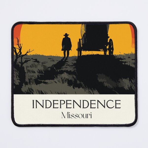 Item preview, Independence Missouri Vintage Poster | Pioneer Trail Sunset Art Print | Western Expansion Decor designed and sold by TuncGK.