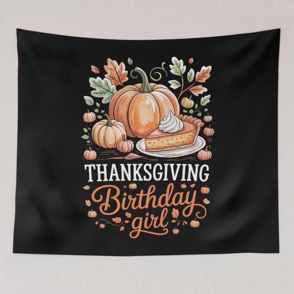 Item preview, Happy Thanksgiving Birthday Cute Bday designed and sold by WalshDrawnLaugh.
