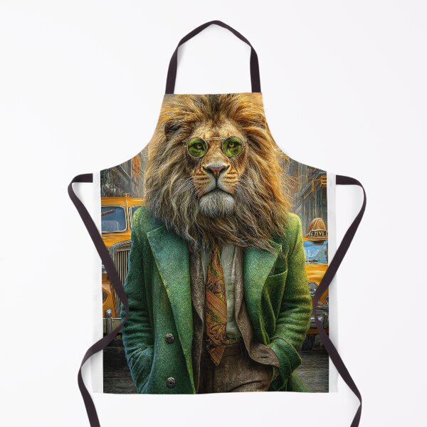 Item preview, Stylish Lion in Sunglasses Walking City Streets designed and sold by Artessie.