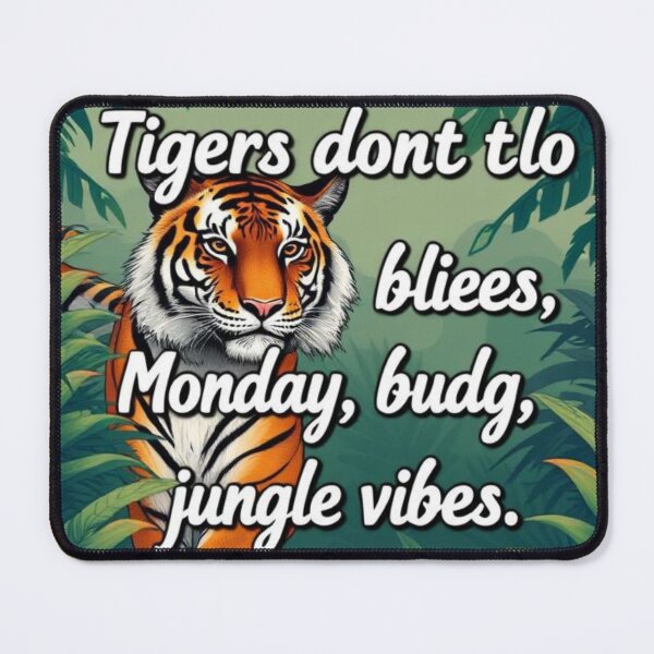 Item preview, Tigers don’t do Monday blues, only jungle vibes designed and sold by SSMC DREAM DESIGN.