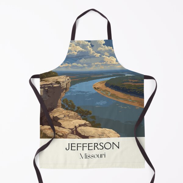 Item preview, Jefferson City Missouri Vintage Poster | State Capital Art Print | Missouri River Scenery Decor designed and sold by TuncGK.