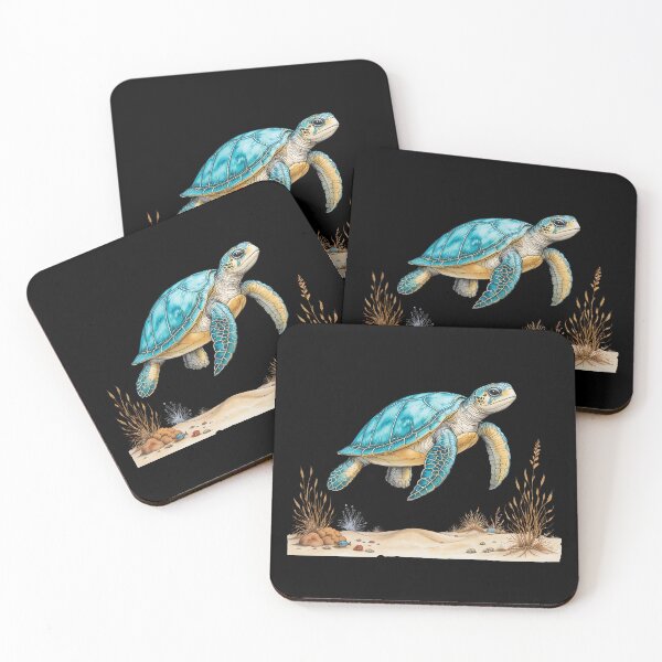 Item preview, Sea Turtle – Wildlife Premium | Hand-Drawn Colored Pencil Ocean Illustration | Nature-Inspired Sea Life Art designed and sold by BloomStudio1.