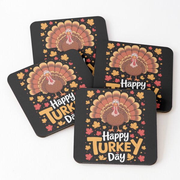 Item preview, Happy Turkey Day Cute Thanksgiving designed and sold by WalshDrawnLaugh.