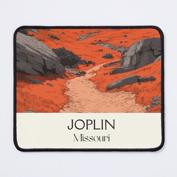 Item preview, Joplin Missouri Vintage Travel Poster | Ozark Plateau Art Print | Red Rock Scenery Decor designed and sold by TuncGK.