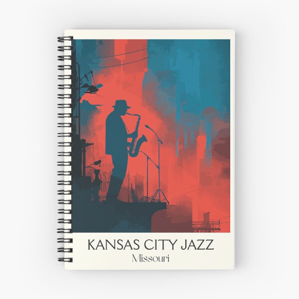 Item preview, Kansas City Missouri Jazz Vintage Poster | 18th and Vine Art Print | Live Music Decor designed and sold by TuncGK.