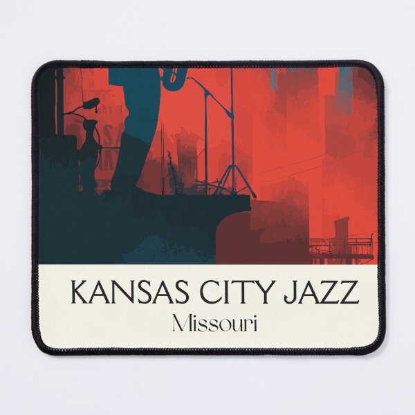 Item preview, Kansas City Missouri Jazz Vintage Poster | 18th and Vine Art Print | Live Music Decor designed and sold by TuncGK.
