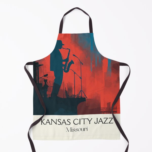 Item preview, Kansas City Missouri Jazz Vintage Poster | 18th and Vine Art Print | Live Music Decor designed and sold by TuncGK.