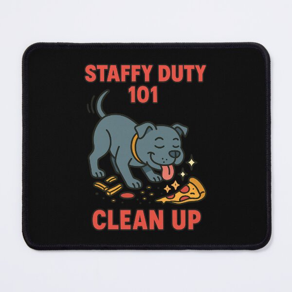 Item preview, Staffy Duty 101 Clean Up Funny Staffy Design designed and sold by BestFriendTees.