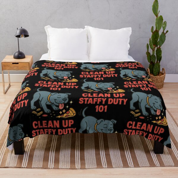Item preview, Staffy Duty 101 Clean Up Funny Staffy Design designed and sold by BestFriendTees.