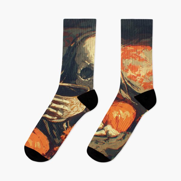 Item preview,  Halloween Cozy Skeleton Coffee Lover | Autumn Brew Skull Fall Art | Fall Goth designed and sold by CrunchyGoats.